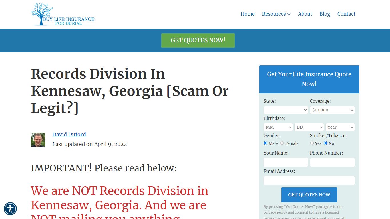 Records Division In Kennesaw, Georgia [Is It A Scam?]