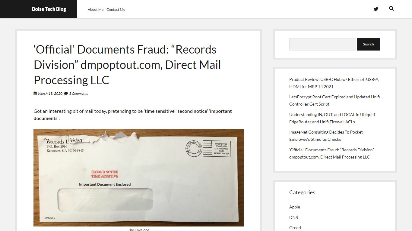 ‘Official’ Documents Fraud: “Records Division” dmpoptout.com, Direct ...